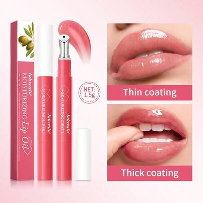  Suero de labios Lakerain, cuidado de labios hidratante de larga duración, reduce las líneas de los labios, ilumina con oliva y miel