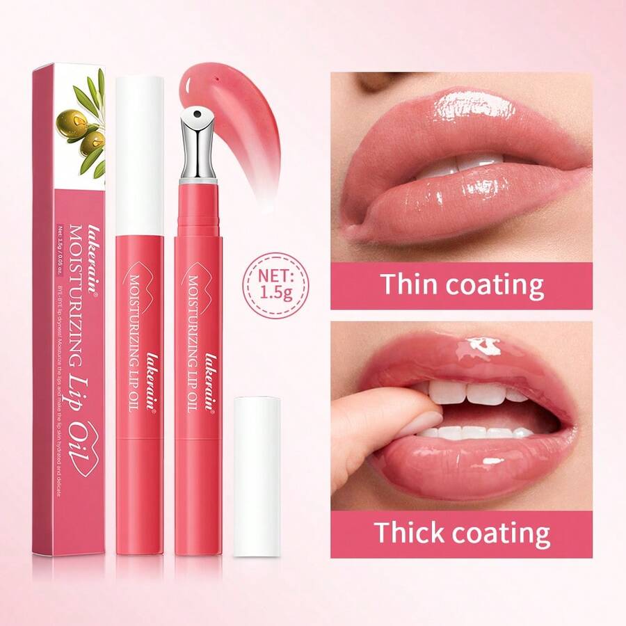 Suero de labios Lakerain, cuidado de labios hidratante de larga duración, reduce las líneas de los labios, ilumina con oliva y miel