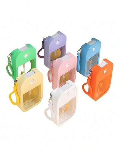 Estuche de silicona compatible con el dispensador de desinfectante de manos Touchland, funda protectora con llavero para Power Mist y Glow Mist de 1 onza líquida, accesorio de desinfectante de manos rociador, regalo de cumpleaños y graduación