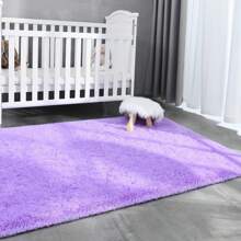1 pièce, Tapis de zone doux pour chambre à coucher moelleux, tapis moelleux antidérapant à poils longs et doux pour le chevet, tapis de salon tie-dye pour filles enfants bébé adolescent dortoir décoration maison, tapis de chambre à coucher salon nurserie décoration de pièce