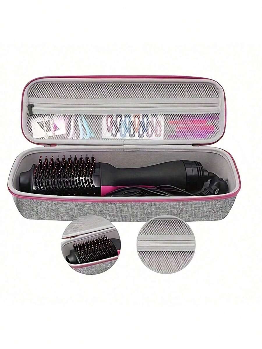 Túi đựng máy sấy tóc và máy uốn tóc, thích hợp cho dụng cụ tạo kiểu tóc khi đi du lịch, hộp chống bụi, nhiều màu (đen, xám, tím, hồng), chất liệu EVA, kích thước 38.5cm x 13cm x 10.5cm, dùng trong nhà, nhiều màu sắc, đồ dùng cần thiết khi đi du lịch, du lịch, ngày lễ tình nhân, trang trí phòng, đồ dùng cần thiết trong túi xách, túi đựng mỹ phẩm cho nữ, đồ dùng cần thiết trong túi xách, đồ dùng cần thiết khi đi du thuyền, túi xách hàng hiệu, đồ dùng cơ bản, đồ dùng trang điểm, phòng, túi đựng mỹ phẩm dễ thương. - Màu Xám nhạt - Xem 1