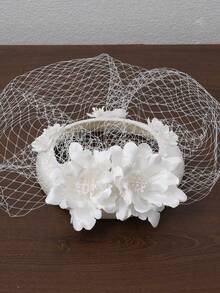 法式镂空教堂帽、优雅帽子、舞会礼服帽、头饰、法式优雅面纱帽、阿斯科特礼帽、派对帽、头饰、正式女士帽子、拍照帽、面纱发饰、女士正式帽子、蝴蝶结帽、白色帽子、优雅帽子、老年人帽子、舞会礼服帽 - 1185 - 查看 6