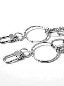 1-Piece Women's Hip-Hop Multi-Layer Metal Pants Chain Punk Style Fashionable Versatile Accessory Paired With Jeans Chain - Silver - View 4