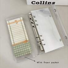 A6 Narrow Loose Leaf Cover, 10pcs 1 Grid 2 Grid 3-Inch Storage Bags, Postcards Binder Collect Book Organizer,Back To School,School Supplies