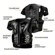 1 Set Motorcycle Armor Cycling Protection Suit Motorbike Body Armor Moto Protective Gear With Elbow Knee Pads Guards Riding Motocross Armor Outdoor Sports Back Chest Protector Cycling Accessories Riding Essentials For Women Men Rider Gifts
