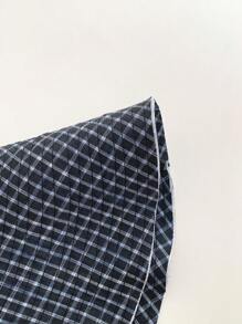 1pc Summer Vacation Fresh Big Brim Sun Hat For Women, Sweet Gingham Ribbon Foldable Beach Hat, With Love Patch, Outdoor Photography Sunshade Bucket Hat