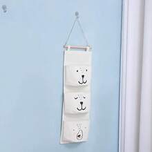 Hanging Storage Bag 3 Pocket Waterproof Hanging Organizer For Dorm Living Room Bathroom Home Fabric Wall Closet Organizer