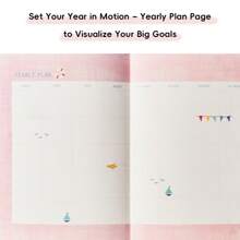 1pc 365-Day Cartoon Planner, 365-Day Planner 32k Notepad Schedule Portable Diary For Students To Use For Daily Records Of Work And Study