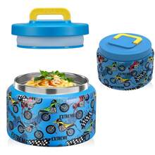 1 Stück 8oz auslaufsicherer Edelstahl Suppenbehälter, wiederverwendbarer tragbarer Lunchbehälter für Schule, Camping, Picknick, Klassenzimmer, Küchenorganisation - Verschiedenfarbig - Übersicht 16