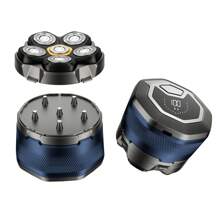 YTWO 6D Men's Electric Bald Head Clipper | 6 Floating Blades | Cordless, Rechargeable | For Short Hair & Travel | Great Gift For Him, Titanium Head Shaver Is The Evolution In Electric Head Shavers For Bald Men. Battery Capacity: 1400mAh