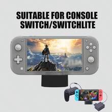 Switch/Switch OLED便攜式高清電視，快速充電，小屏幕投影充電底座 - 黑色 - 查看 5