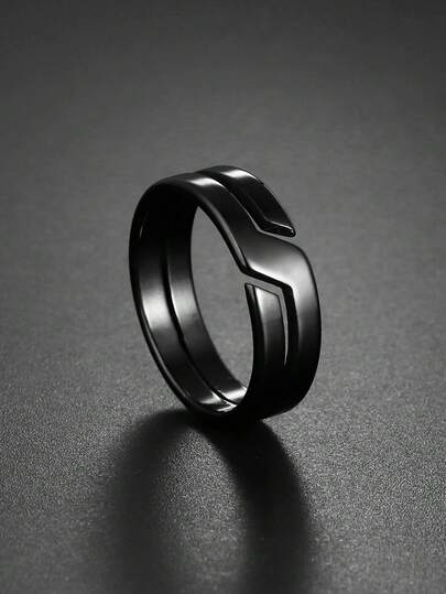 1 Stück Edelstahl Herrenring, geeignet für den täglichen Gebrauch