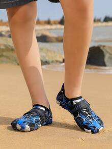 1 Pair Kids Boys' Comfortable Casual Lightweight Fashionable Outdoor Water Sports Sandals, Suitable For Summer - Black - View 3