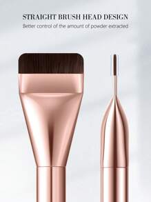 1 Stück ultra-dünser, flacher Rosé-Gold Gesichtsmaskenpinsel, multifunktionales Make-up-Tool geeignet für Anfänger, hilft ein selbstbewusstes Make-up Aussehen zu kreieren