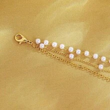 Retro Versatile Faux Pearl Chain 3-Layer Necklace - Stacking - View 5