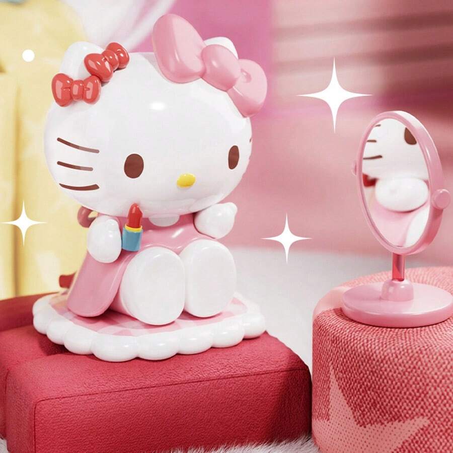 Sanrio Hello Kitty Daily Life Series Kitty Cat Ornament-Daily Routine Before A Date - Multicolor - View 1