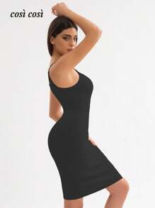 1 pezzo Nuovo vestito da donna a scollo a V con spalline regolabili per la primavera/estate, elegante vestaglia sexy con inserti in pizzo per il relax e le vacanze