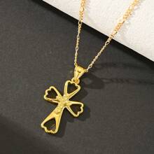 Unisex Retro Style Cross Pendant, Suitable For Men & Women, Gift