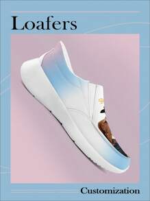PLUS SIZE Custom Wide Fit Men's Loafers Casual Boat Shoes, Walking Easy Slip On Sneakers For Men Fashion Flat Shoes Comfortable Leisure For All Season