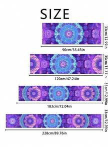 1pc Everyday Personalized Versatile Print Table Runner, Minimalist Versatile, Suitable For Restaurants, Kitchen, Outdoor Events - Purple - View 3