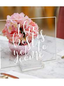 1 件/3 件/5 件/10 件亚克力卡片架 - 5 厘米透明桌面标牌架，用于展示婚礼商务徽标、菜单、名称、会议、照片的亚克力支架 - 白色 - 查看 4