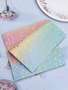 20pcs-Polka Dot Disposable Napkins, Paper Towels, Napkins For Party Supplies Party Tableware,Suitable For Christmas, Halloween, Thanksgiving, Etc. - Multicolor - View 2