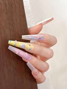 10 pezzi Mini decorazioni per unghie in lega a forma di fiocco, delicati fiocchi kawaii dipinti cavi, adatti per la realizzazione di gioielli, decorazioni per unghie, accessori per capelli, custodie per telefoni - senza profumo, ideali per fai-da-te e hobby creativi