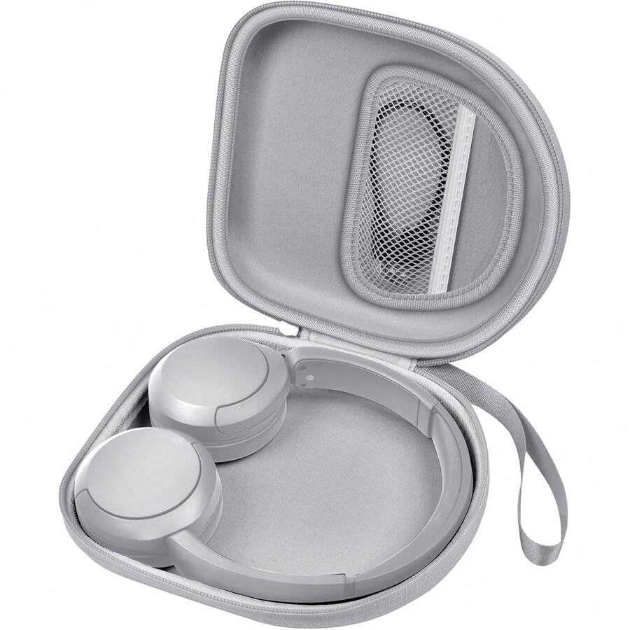 Headphone Case Compatible With Sony WH-CH520 Wireless Headphones Bluetooth On-Ear Headset With Microphone, Over Ear Noise Cancelling Earphone Bag For USB Cable For Work- Grey (Box Only) - Xám - Xem 1