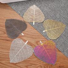 1 pieza Colador de té en forma de hoja de bodhi, de material de acero inoxidable, infusor de té creativo, accesorio para juego de té Kung Fu - Multicolor - Ver 4