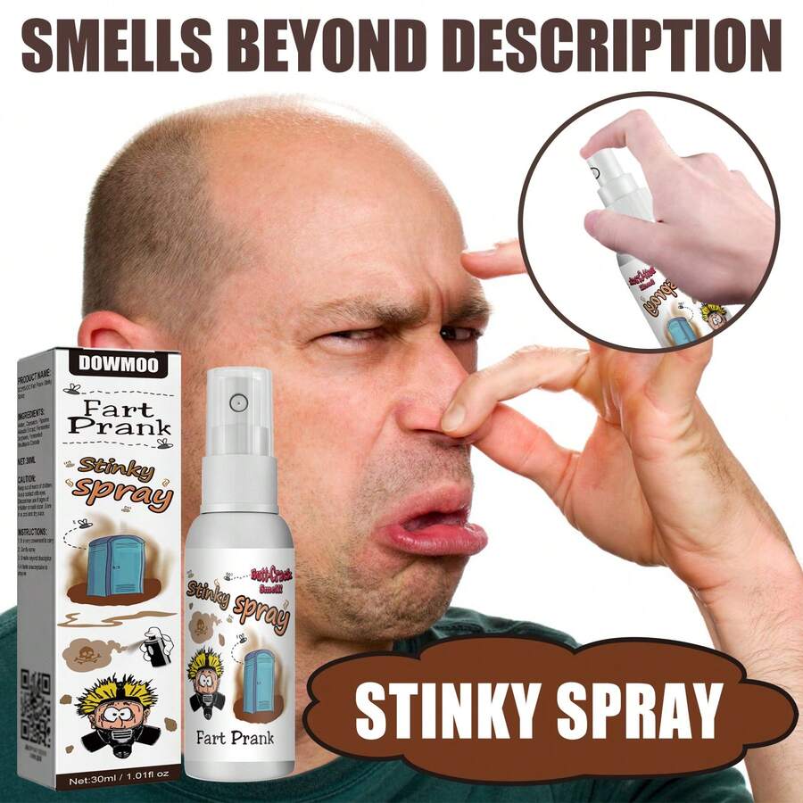 Stinky Fart Spray Funny Lasting Smell Entertainment Spoof Stinky Smell Pressure Reduction Toy Liquid Spray - 1PC - View 1