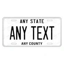 1pc Customizable Metal Alloy Decorative Car License Plate Sign - Personalized Wall Art Decor, Waterproof, Fade Resistant, Pre-Drilled Holes - Perfect For Christmas, Halloween, Thanksgiving - 6x12 Inch Metal Wire Ornament,Home Harmony