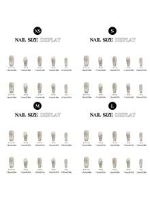 10 Stücke Schmetterling Glas Perlen Katzenauge weiß blinkend handgemachte Nägel zum Aufkleben, kurze ovale/mittellange Sarg Fake Nägel, Sommer Nägel Vollflächen Nageltips mit Gelee Kleber und Nagelfeile, DIY Nagelkunst Zubehör Musik Festival handgemachte Aufklebe Nägel - Weiss - Übersicht 8
