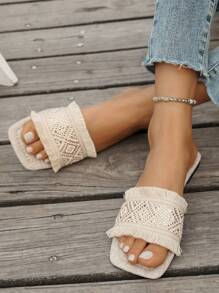 Bohemian Vacation Tassel Comfortable Casual Slippers