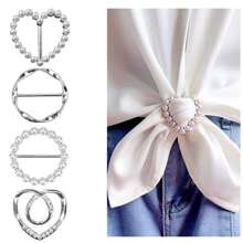 1pc Elegant Coat & Sweater Pins, Slim Waist Shaping Valentine's Day Valentines Scarf Ring Clip Shirt Clip T-Shirt Ties Clips Clothes Corner Knotted Button For Women Travel Essentials Cruise Essentials Elegance Shirt Tightener