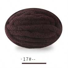 250克超厚冰纱毯，手工编织DIY线，粗雪尼尔靠垫/宠物床纱，适用于冰岛围巾、帽子、针织项目，质地柔软 - 彩色 - 查看 21