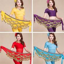 Nile Belly Dance Waist Chain, Sparkly Jeweled Waist Chain For Dance Performance, Exercise And Stage Shows