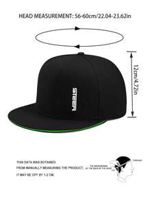 1pc Streetwear Flat Brim Hat, Versatile Casual American Style Flat Brim Baseball Cap For Men, Y2K, Suitable For Outdoor, Spring/Summer, Easter Gift