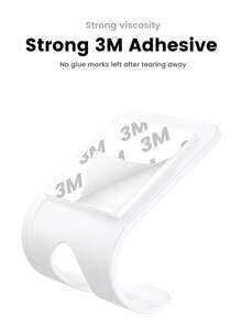 UGREEN 2Pcs ABS Stick Wall Hook Hanger Holder For Power Line Key Cable Organizer - White - View 6