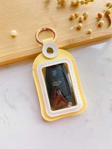 1 pieza Funda de protección para llave de coche con control remoto universal. Compacta, conveniente y fácil de llevar. Accesorio para llave de coche para mujer, mini billetera, monedero, billetera