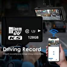 High Speed Flash Memory Card, High Speed Storage Memory Card, Ultra-High Performance Memory Card, Secure File Storage Solution For Smartphones, Cameras, Dashcams, Surveillance Cameras,16G/32G/64G/128G - Black - View 8