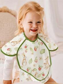 1 件防脏婴儿围兜 - 防水婴儿围裙 - 适合婴儿进食的旅行围兜 - 婴儿食物围兜 - 彩色 - 查看 4