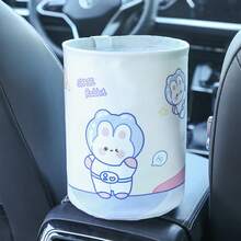 Waterproof Car Trash Can, Foldable Litter Storage Bag, Cartoon Organizer Bin, Car Interior Accessories - Multicolor - View 9