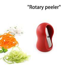 Spiral Vegetable Slicer - With Spiral Blade, Julienne Slicer & Peeler, For Cucumber, Carrot, Salad, Compact Design Dishwasher Safe - Multicolor - View 3