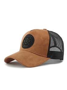 1 pieza Gorra de béisbol tipo snapback de estilo fashionable unisex con protección solar ajustable para uso al aire libre, fiesta en la playa, casual, mezcla de poliéster, color degradado, primavera, verano, otoño