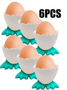 Plastic Egg Tray Cute Funny Chick Design Egg Cup For Breakfast, Creative Tabletop Use - Multicolor - View 11