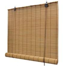 Bamboo Roller Blinds Natural Slatted Window Privacy Screen Door Curtain 80*150cm - Brown - View 7