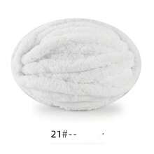 250克超厚冰纱毯，手工编织DIY线，粗雪尼尔靠垫/宠物床纱，适用于冰岛围巾、帽子、针织项目，质地柔软 - 彩色 - 查看 33