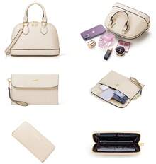 UKEIN 4PCS Women Fashion Handbags Purses Wallet Tote Shoulder Bags Casual Crossbody Bags, Best Valentine's Day Gift For Ladies Girls, Satchel Purse Set 4pcs - 白色 - 查看 6