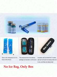 Customized Insulated Portable Insulin Cooler Bag -Friendly Cold Ice Pack Physical Cooler Box Lightweight Simple Zipper Carry Bag Diabetes Travel Case, Portable Medication Cooler Bag For Insulin Pens And Blood Glucose Monitor Supplies(Only Box) Emergency Bag Camping Medical First Aid Kit Medical Bag First Aid Emergency Kit Bag Medicine Bag