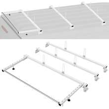 Ladder Rack For Transit Custom 2013 To 2024 Heavy Duty Trailer Van Roof Storage System - White - View 1